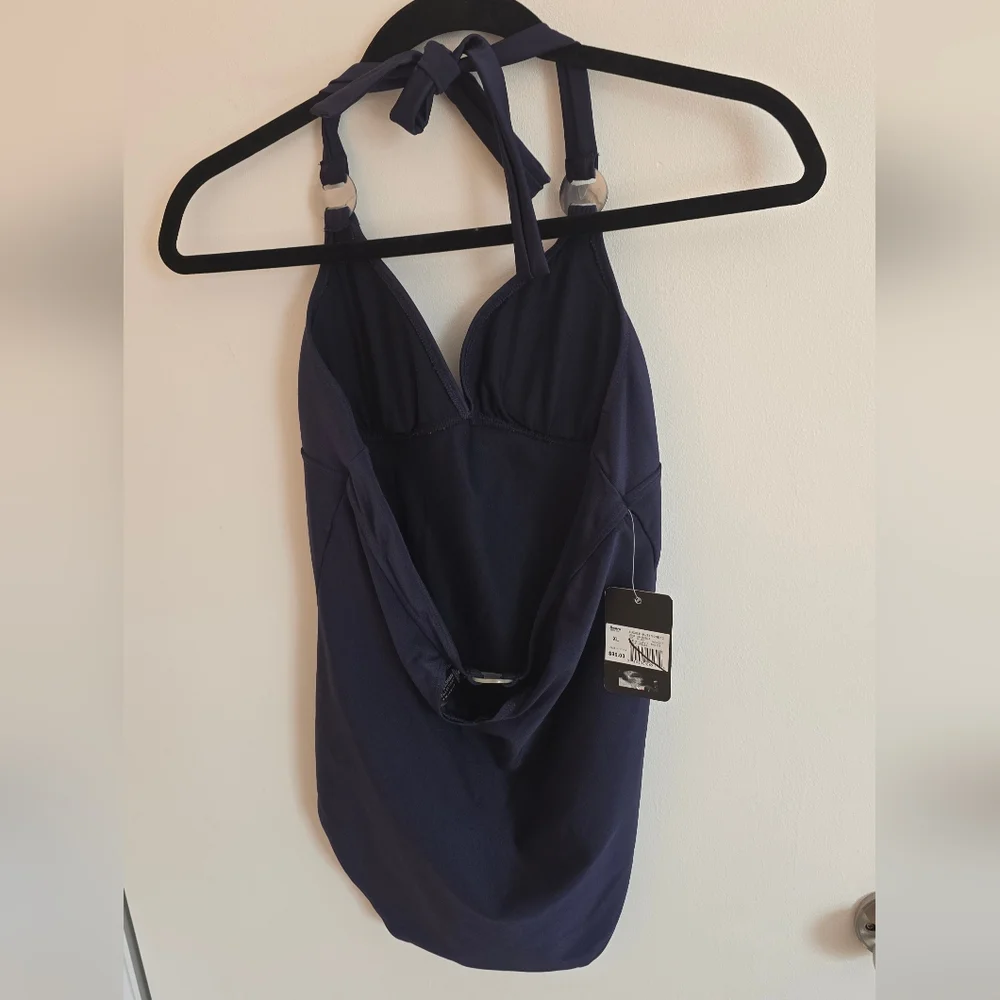 Kardashian Kollection Navy One Piece Swimsuit - Picture 2 of 10